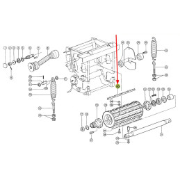 Listwa górnego walca wciągającego 0009862570