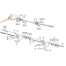 Łącznik,Piasta wałka hedera 608007.0