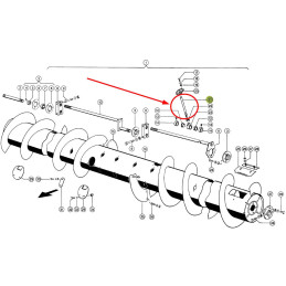 Palec bębna ślimaka 648068 m16x245