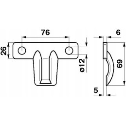 Docisk kosy  oryginał 000500053.0