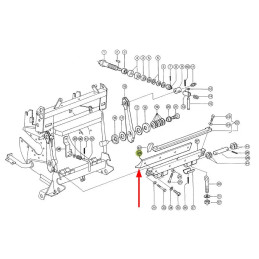 Listwa ścieralna łoża zamiennik 0009847051