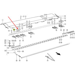 Przycisk kosy zamiennik 613017