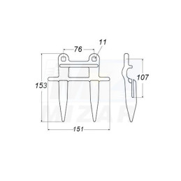 Bagnet podwójny Soja  626279