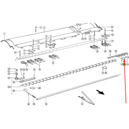 WĄSKI NOŻYK KOSY CLAAS ORYGINAŁ 0006150070