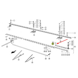 Śruba kosy długa 6264061