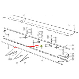 Śruba kosy krótka CLAAS ORYGINAŁ 0006264071
