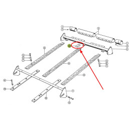 ŚLIZG TEFLONOWY 680576 NAKŁADKA LISTWY PODAJ