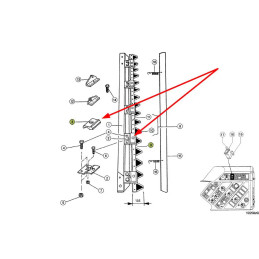 Prowadnica kosy bocznej  6161050