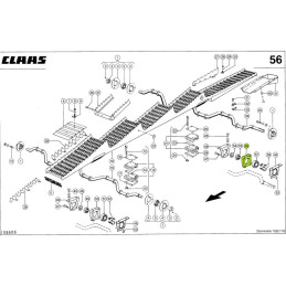 Oprawa łożyska wytrząsaczy  734784.0 6010 k 2rs/c3