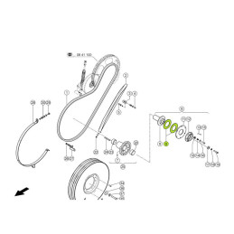 Tarcza cierna sprzęgła napędu 6293390