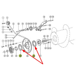 Tarcza cierna bębna wciągającego 648507