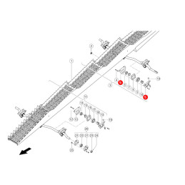 MOCOWANIE ŁÓŻYSKA WAŁU WYTRZĄSACZY  726980