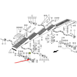 Tuleja dwuczęściowa łożyska wytrząsaczy H208 735013