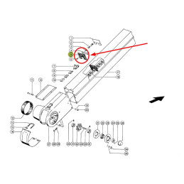 Łopatka przenośnika  80x110 mm  619298