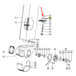 Płytka mocująca łopatki 605449