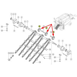 KOŁO PRZENOŚNIKA POCHYŁEGO Z-9 FI 50 650869