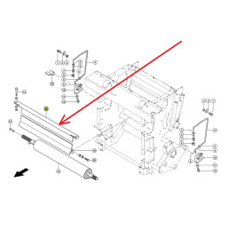 Szyna zgarniająca claas 930/980 ZAMIENNIK 00906176.0