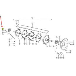 OBUDOWA Z ŁOŻYSKIEM Fi-45mm  688482