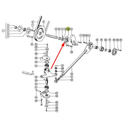 Obudowa z łożyskiem napędu kosy 676304