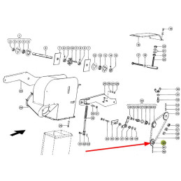 KOŁO ZĘBATE NAPĘDU ŚLIMAKA Z-17  605134