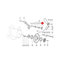 Zębatka napinająca bębna hederu Z-14 503937