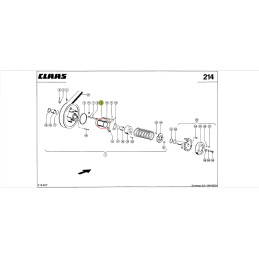 Tuleja teflonowa claas oryginał 000629865.0