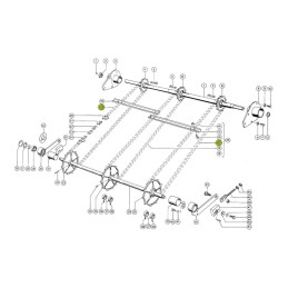 Łańcuch przenośnika pochyłego Claas oryginał 000680107.0
