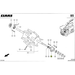 Oryginalna obudowa piasta łożyska wentylatora wyrzutnika 0000782721