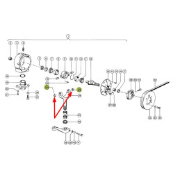 Tuleja przekładni targańca 643628.0