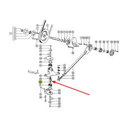 Wałek dźwigni targańca   673746.0