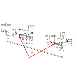 Koło zębate napędu ślimaka wzdłużnego 605588