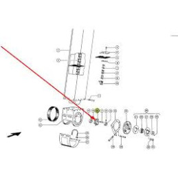 Koło dolne podajnika ziarnowego, Z-7, Ø 35 mm 674406