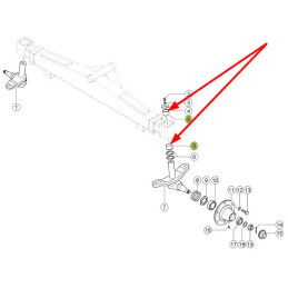Tulejka układu kierowniczego  CLAAS oryginał 000649431
