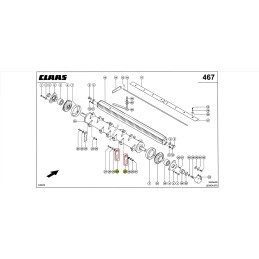 Nóż rozdrabniacza obrotowy CLAAS 0007368720