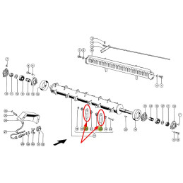 Nóż rozdrabniacza, sieczkarni ruchomy, zębaty 0600172