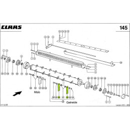 Nóż sieczkarni  ząbkowany 7557840