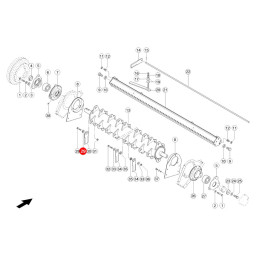 Tulejka noża sieczkarni  claas oryginał 0007369220