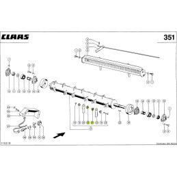 Tuleja z kołnierzem noża ruchomego sieczkarni claas oryginał 0000600150
