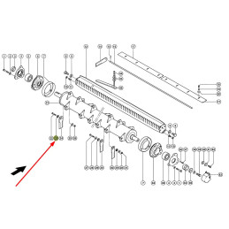 Tulejka noża sieczkarni Claas oryginał 0007368710