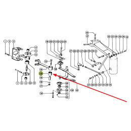 Tuleja metalowo gumowa  751253