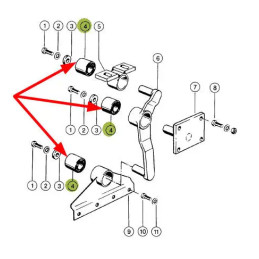 Tuleja metalowo-gumowa  687355