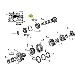ŁOŻYSKO SKRZYNIA BIEGÓW RENAULT 32209BA 7700012230
