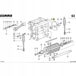 Blacha oslona walca wciagajacego zamiennik 984513.0