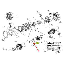 PIERŚCIEŃ USZCZELNIAJĄCY KOSZA CLAAS RENAULT ORYGINAŁ 7700016792