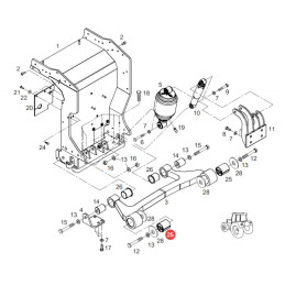 Tulejka metalowo gumowa kabiny Fendt 931502200260