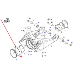 Tuleja ślizgowa zawieszenia przedniej osi  716300050030