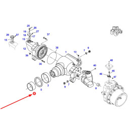 Tuleja przedniej osi Fendt  F835300020010